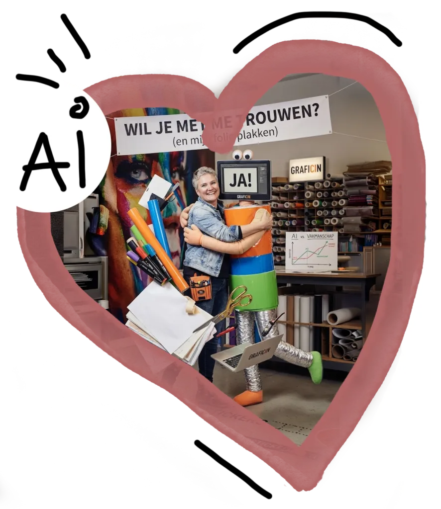 Graficin en AI werkt samen